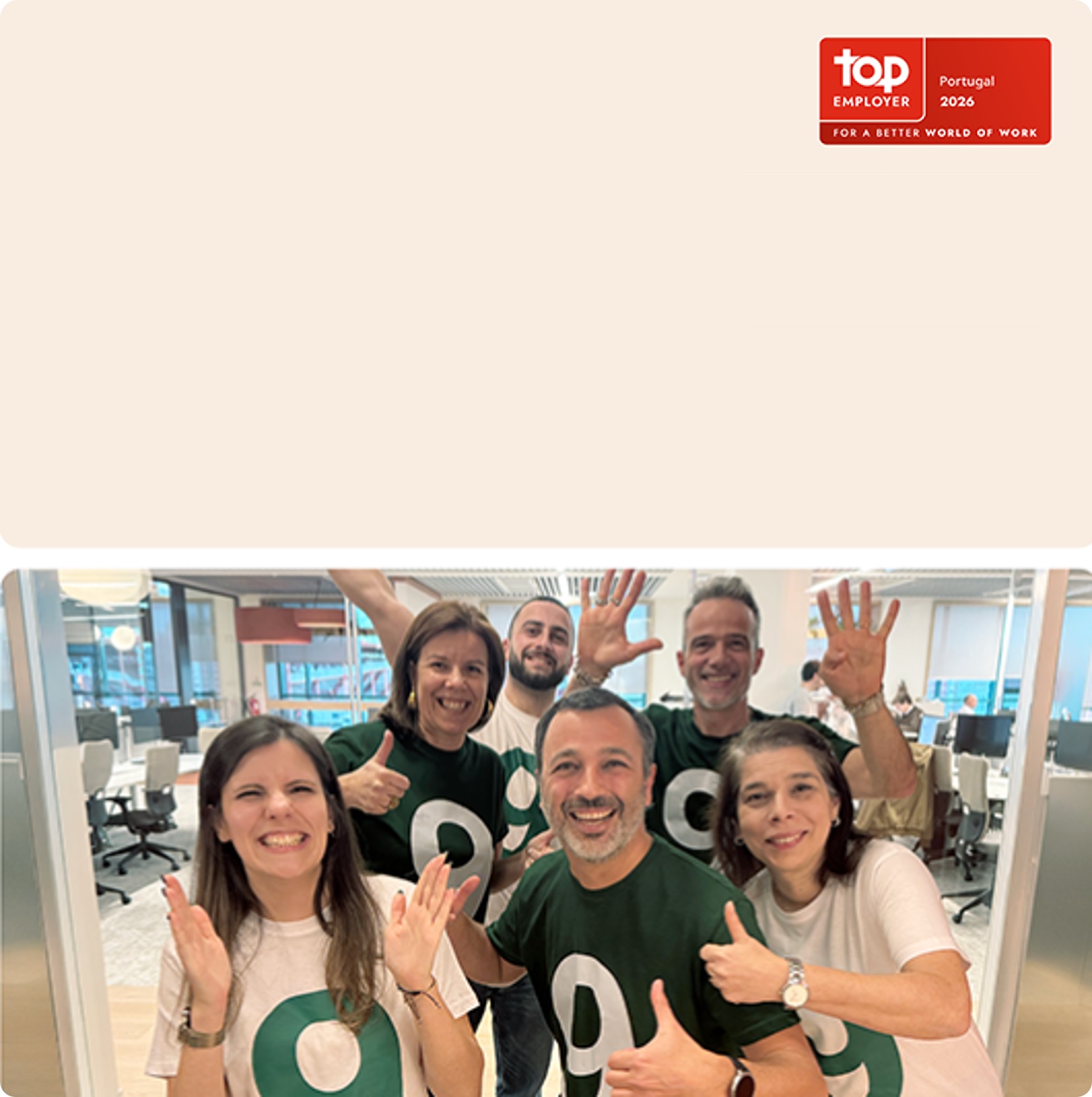  Uma equipa TOP Merece Cinco Estrelas