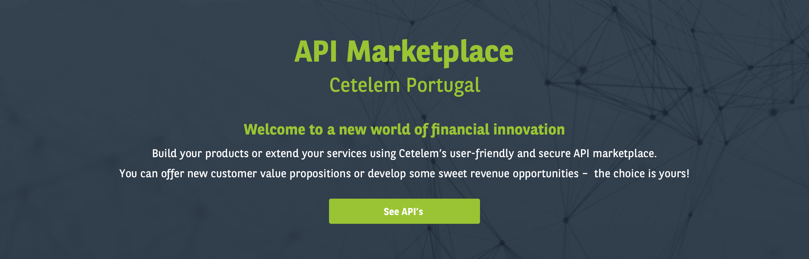 API Marketplace by Cetelem Portugal