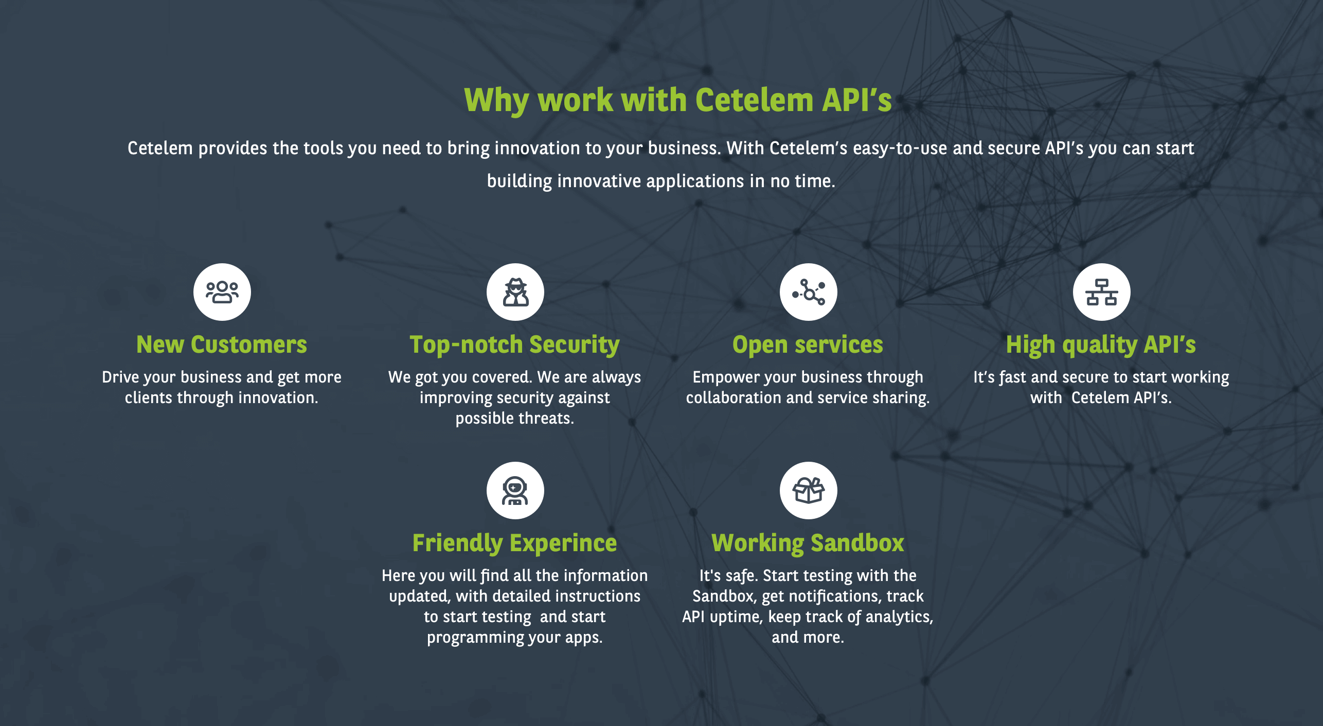 Why work with Cetelem Open Banking API's