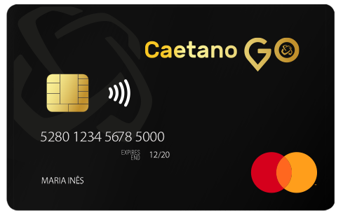 Cartão de crédito do Caetano Go