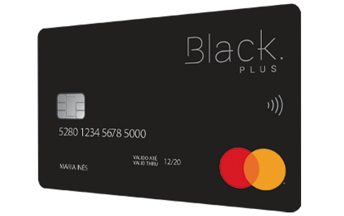 Imagem do cartão de crédito black plus do cetelem