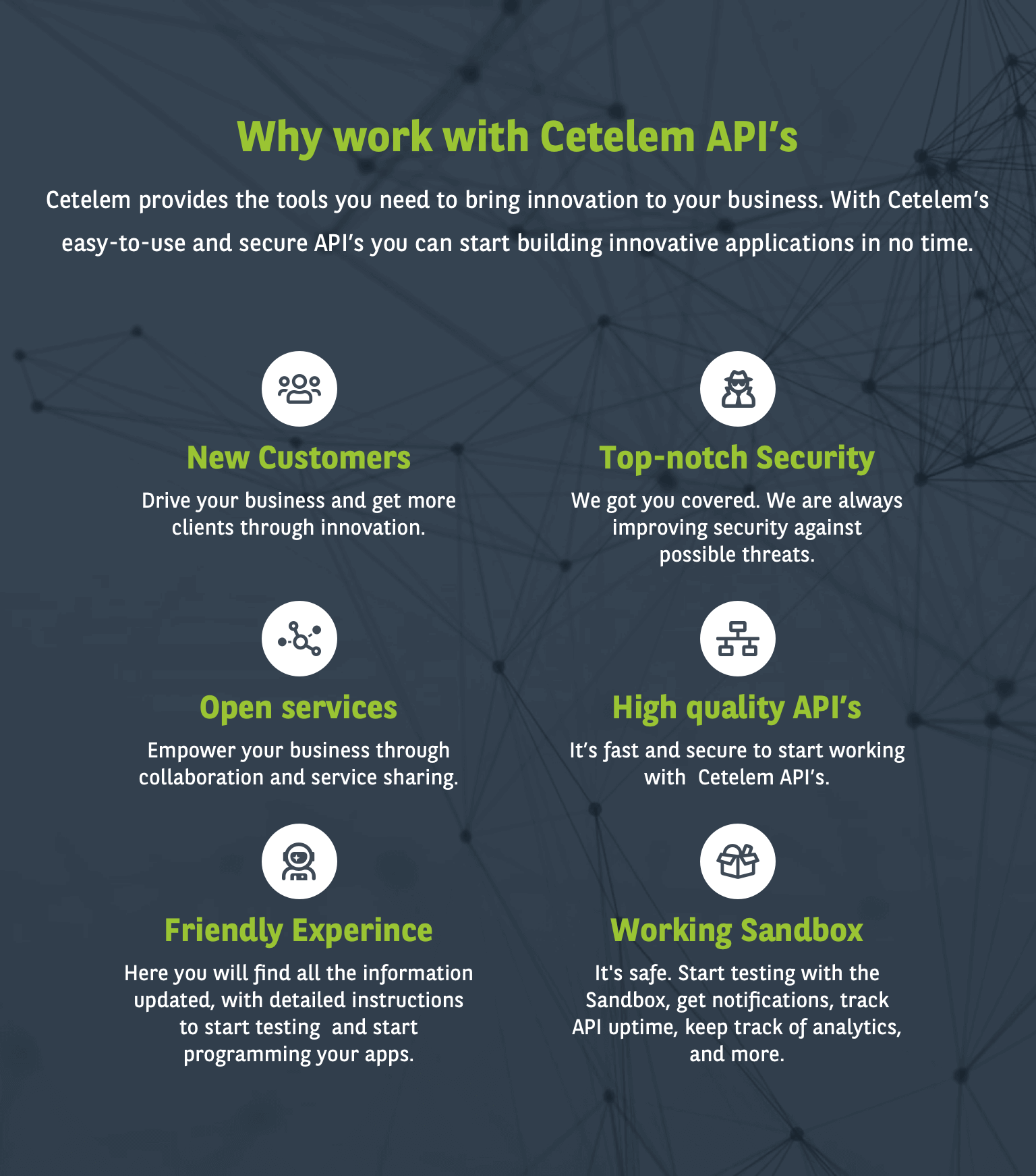 Why work with Cetelem Open Banking API's